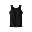 Women's Seamless Thermal Vest – Built-In Bra, Nylon, S–6XL | Multiple Colours
