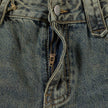 Punk Distressed Washed Denim Jeans Cargo Pant  Men