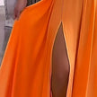 Elegant V Neck Summer Maxi Slit Dress Spaghetti Strap High Slit Long Dress