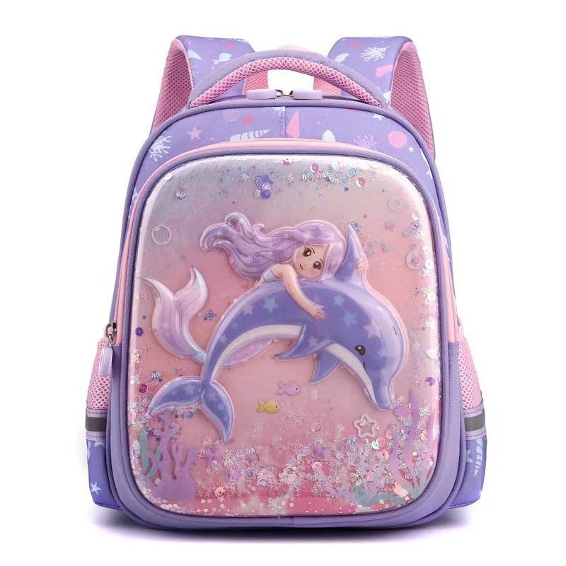 Primary School Cute Cartoon Mermaid Girls Backpack