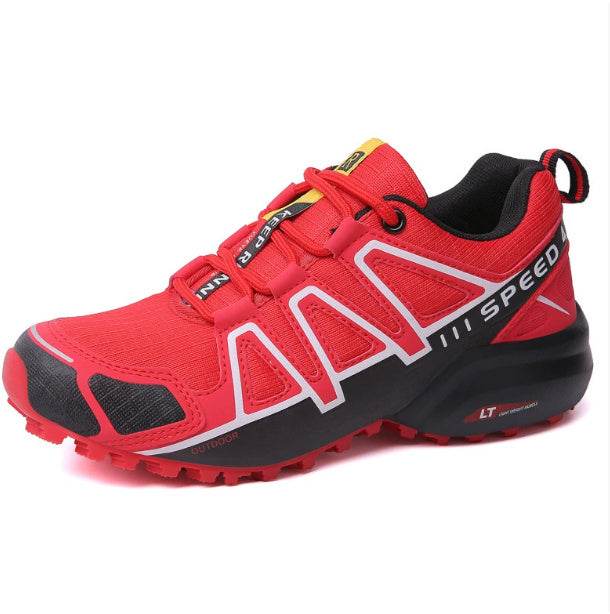 Men's Hiking Shoes – Ultra-Light, Breathable & Shock-Absorbing | Black, Blue, Red, Green | EU 36–48
