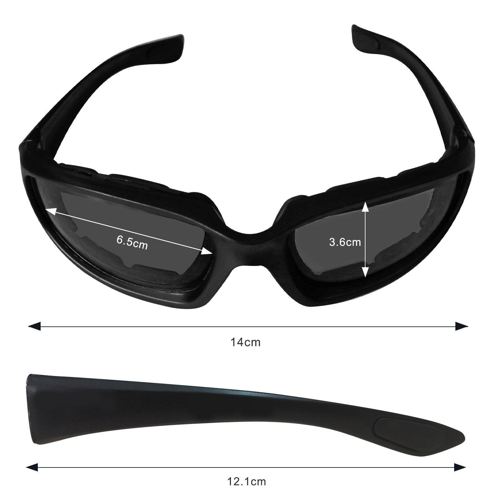 Cycling Sunglasses Chopper Outdoor Sports Glasses For Men Wrap Around UV400 Protection For Fishing Driving Glasses Windproof Gray Lens 3 Pack