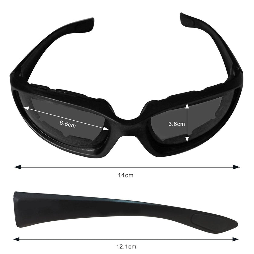Cycling Sunglasses Chopper Outdoor Sports Glasses For Men Wrap Around UV400 Protection For Fishing Driving Glasses Windproof Gray Lens 3 Pack