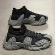 Fashion Lace Up Sock Shoes Men's Personalized Lightweight Running Walking Sneakers Thick Bottom Sneakers