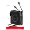 Magnetic Wireless Fast Charge Power Bank 10000mAh with Built-In Plug – Black & White