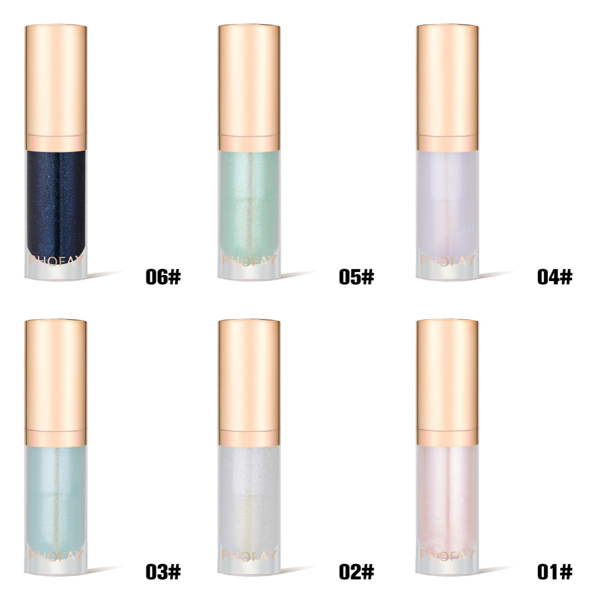 PHOFAY Moisturizing Warm Lip Oil – Non-Sticky, Hydrating Lip Gloss (6 Shades + Set)