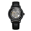 Men's Hollow-Out Mechanical Watch, Skeleton Dial Dress Watch in Gold, Silver and Black