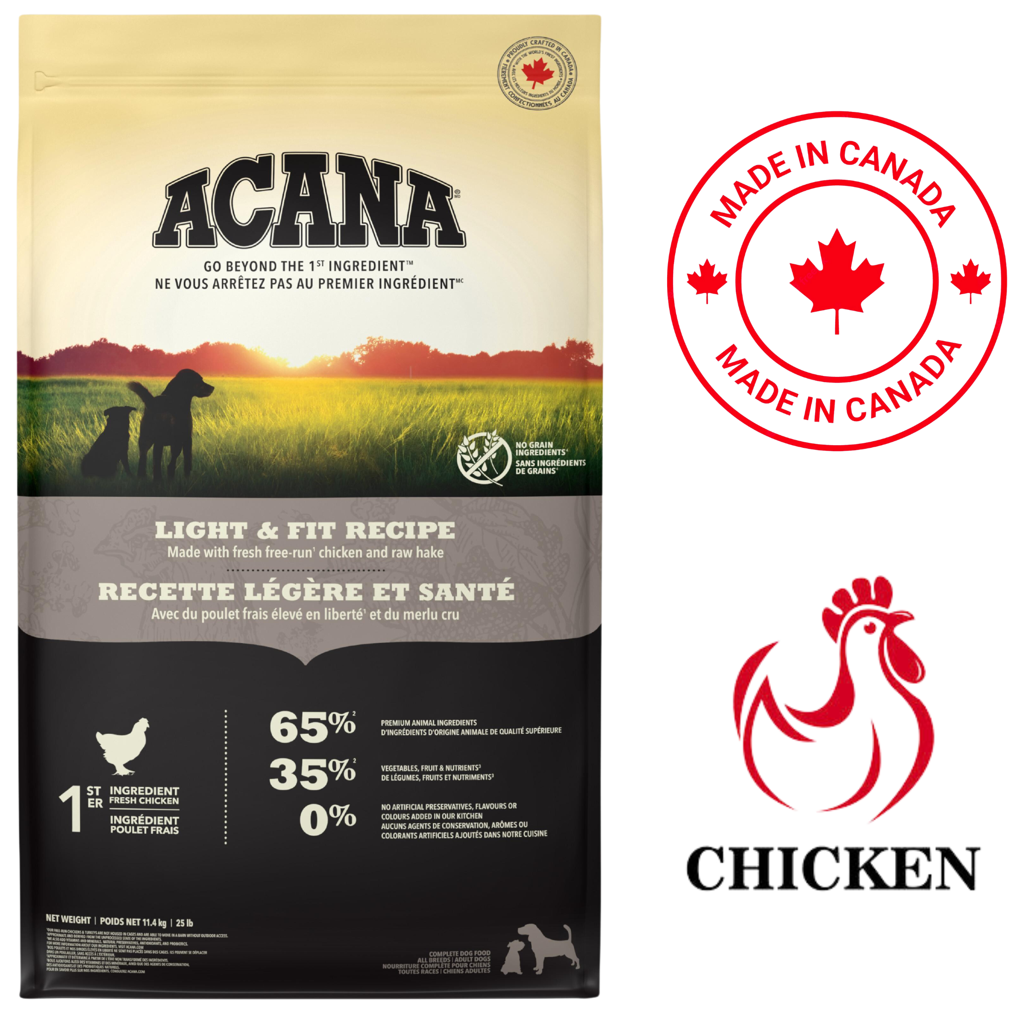 Acana - Light & Fit Chicken Dry Dog Food