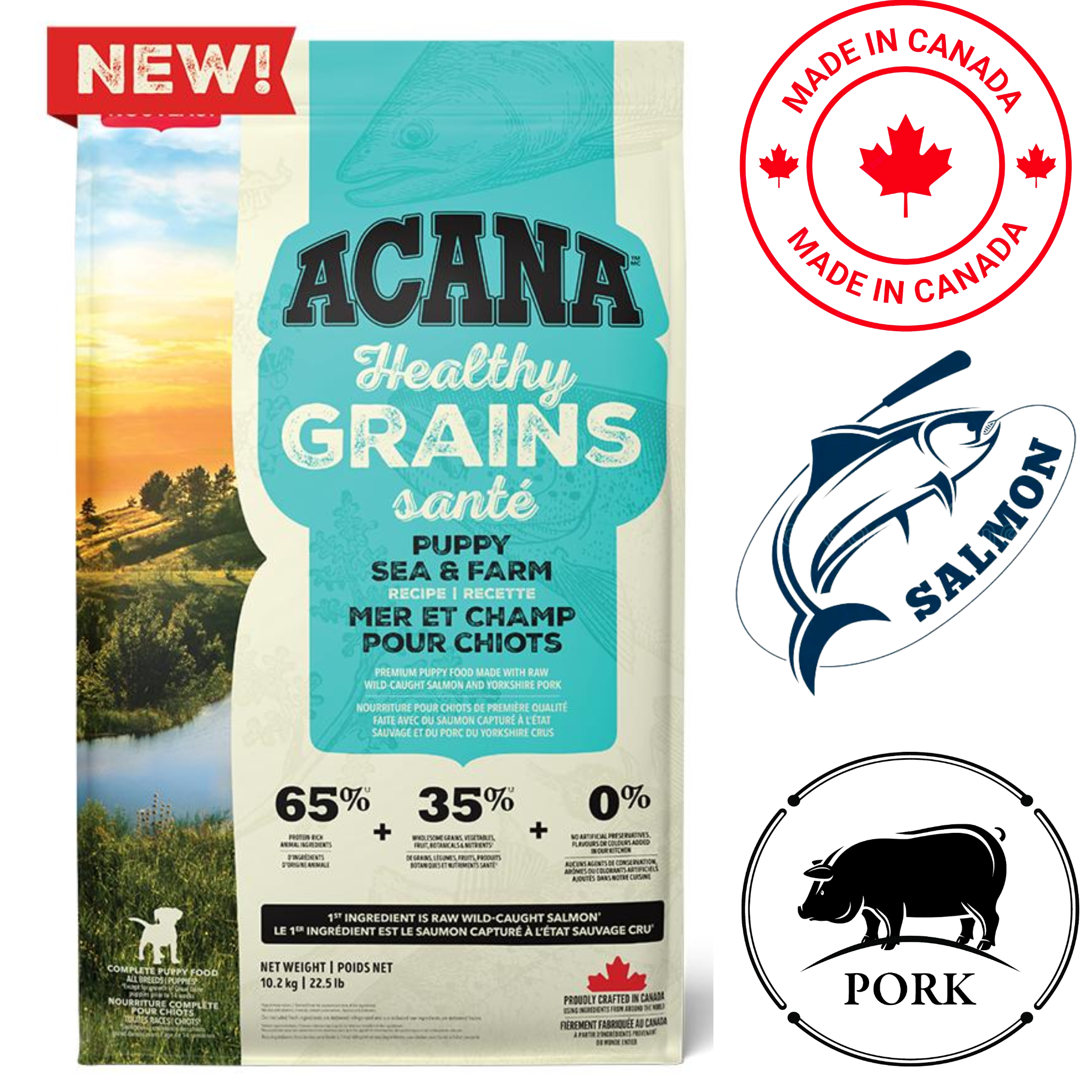 Acana - Healthy Grains Sea To Farm Puppy Dry Dog Food
