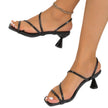 Women's Square-Toe Chunky Heel Sandals – Roman Style Thin Strap High Heels
