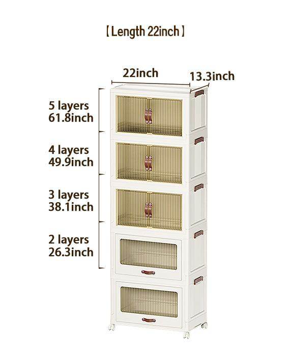 Baby Safety Transparent Opening Lid Indoor Home Decoration Storage Cabinet With Wheels