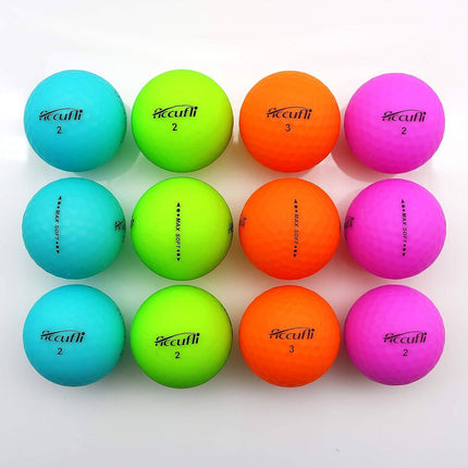 Balles de golf Accufli Max Soft avec finition mate.