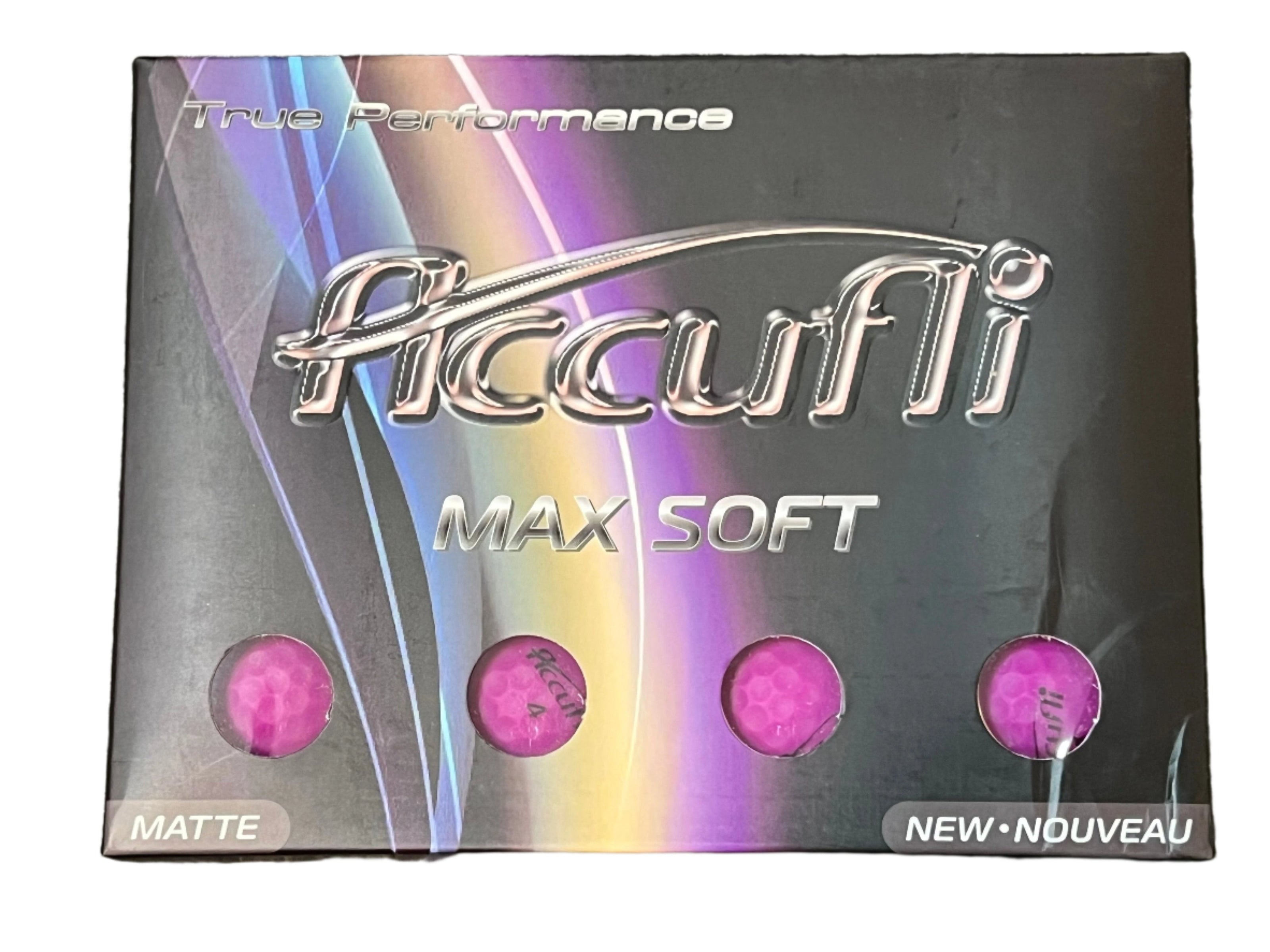 Accufli Max Soft Matte Finish Golf Balls