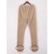 Women Coral Fleece Socks Leggings Winter Warm Sleepwear Ankles Knees Guard Women Home Pants Thick Pajamas Pant