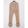 Women Coral Fleece Socks Leggings Winter Warm Sleepwear Ankles Knees Guard Women Home Pants Thick Pajamas Pant