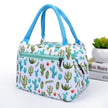 Portable Oxford Printed Insulated Tote Lunch Bag