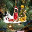 Christmas Family Puppies Decorate Trees With Lights