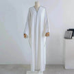 Acrylic Casual Cardigan Plus Size Robe Abaya Dress for Arab Dubai Turkey Middle East Women