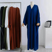 Acrylic Casual Cardigan Plus Size Robe Abaya Dress for Arab Dubai Turkey Middle East Women