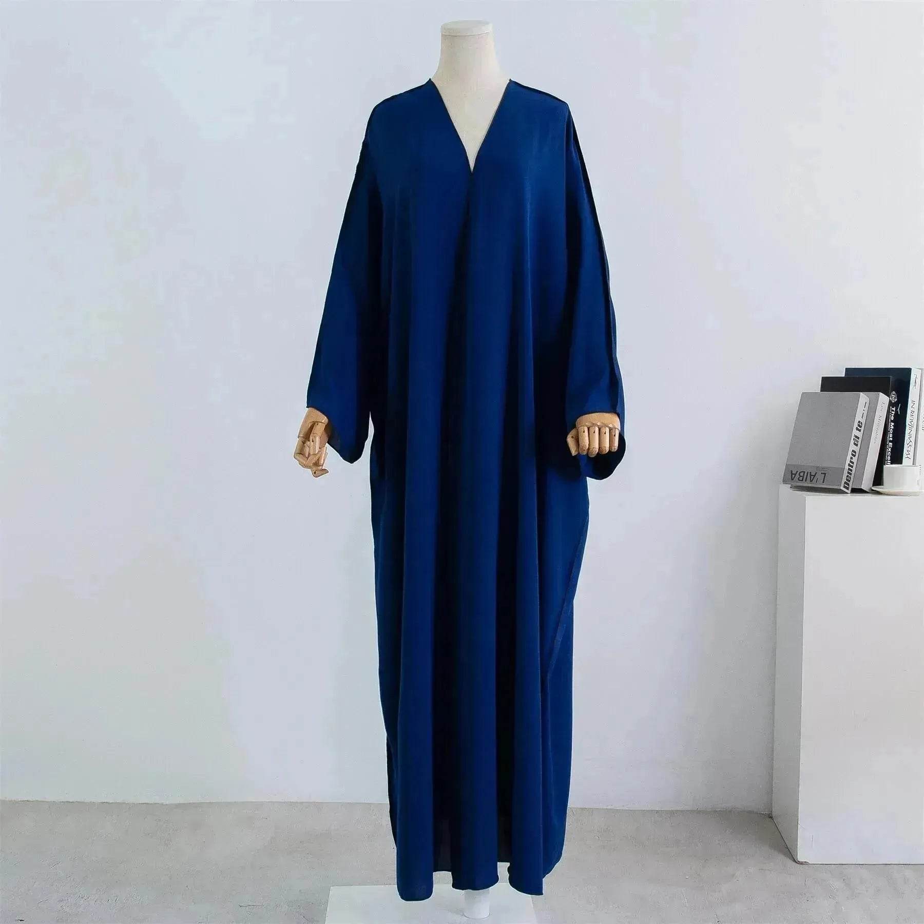 Acrylic Casual Cardigan Plus Size Robe Abaya Dress for Arab Dubai Turkey Middle East Women