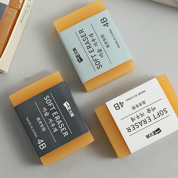 High Quality 4B Pencil Eraser Big Art Plastic Rubber for Artist Pencil Sketch Student Stationery Eraser School Office Supply