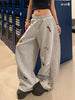Y2K Wide Leg Sweatpants Women – Embroidered Streetwear Joggers