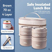 Portable Self-heating Japanese Multi Layer Thermal Insulated Lunch Box for Adult.