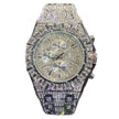 Men's Iced Out Diamond Rhinestone Watch – Luxury Hip Hop Quartz Wristwatch