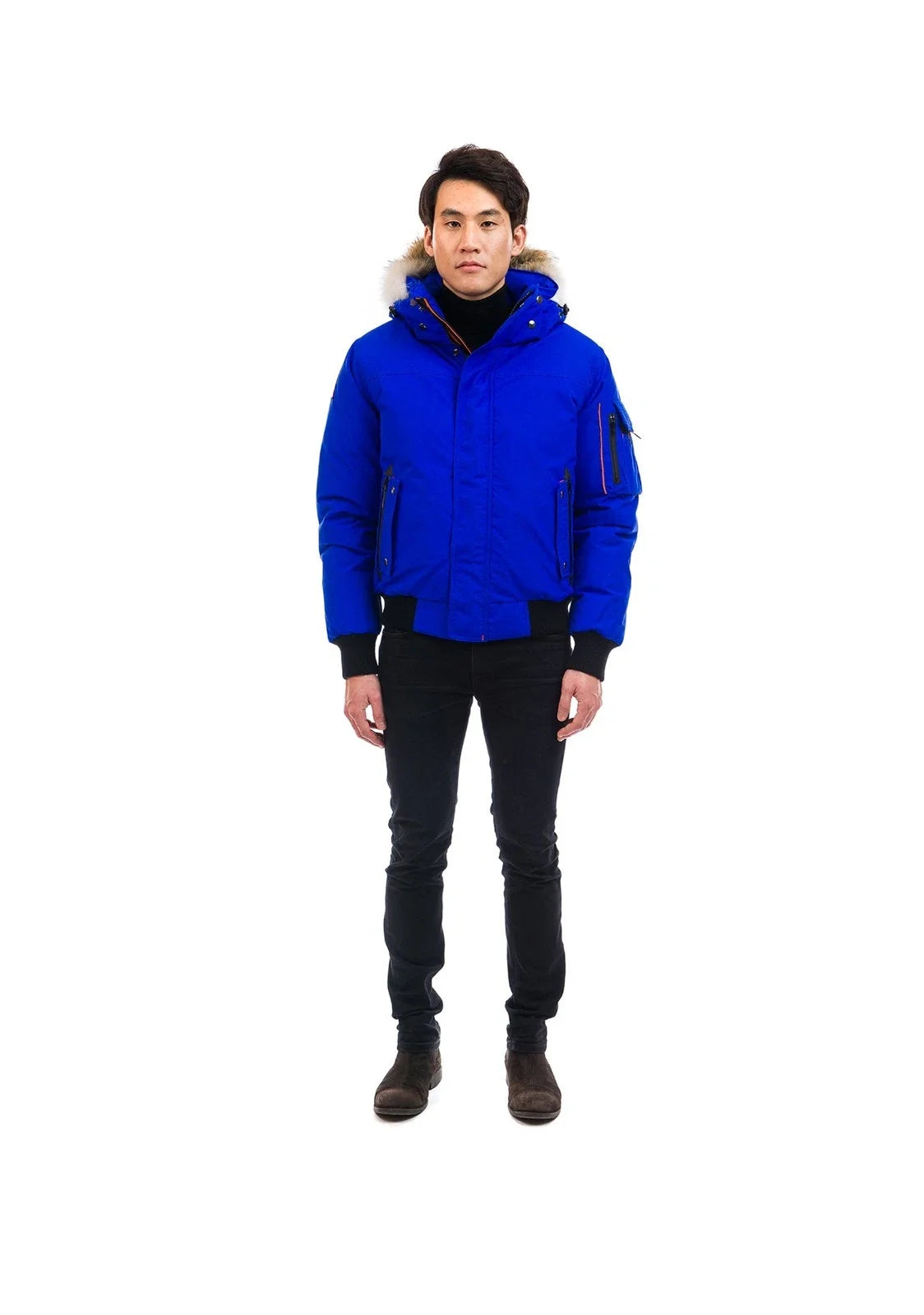 Outdoor Survival Canada Men's Desna -40 Down Bomber Jacket X-Large, Arctic Blue - ON DISPLAY