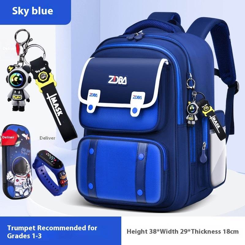 Elementary School Spine Protection Backpack Water resistant School bag