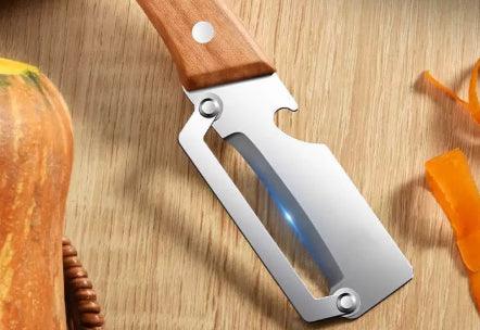 Stainless Steel Vegetable Peeler & Bottle Opener – Multi-functional Kitchen Tool