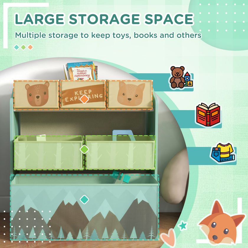 Kids Toy Organizer with 6 Storage Bins, 25