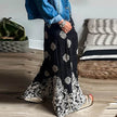 Casual Drawstring Spring Summer Wide Leg Linen Boho Pant women