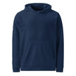 adidas fleece hoodie - glitchy smiley face