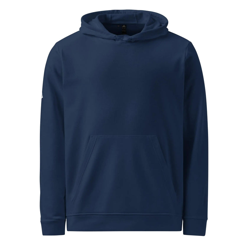 adidas fleece hoodie - glitchy smiley face