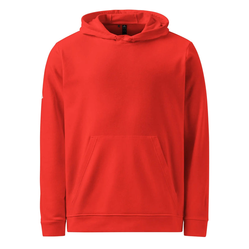 adidas fleece hoodie - glitchy smiley face