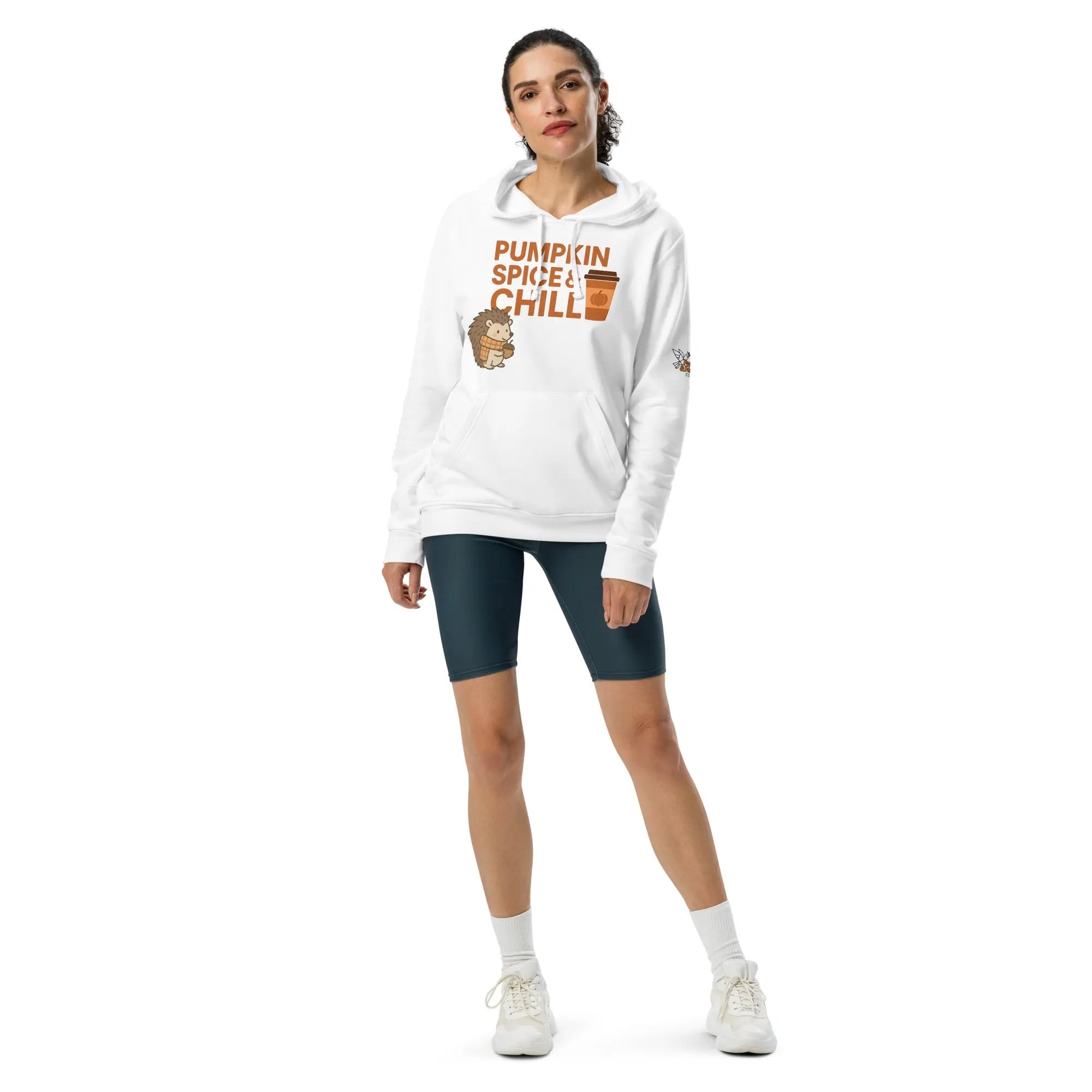adidas fleece hoodie (orange)