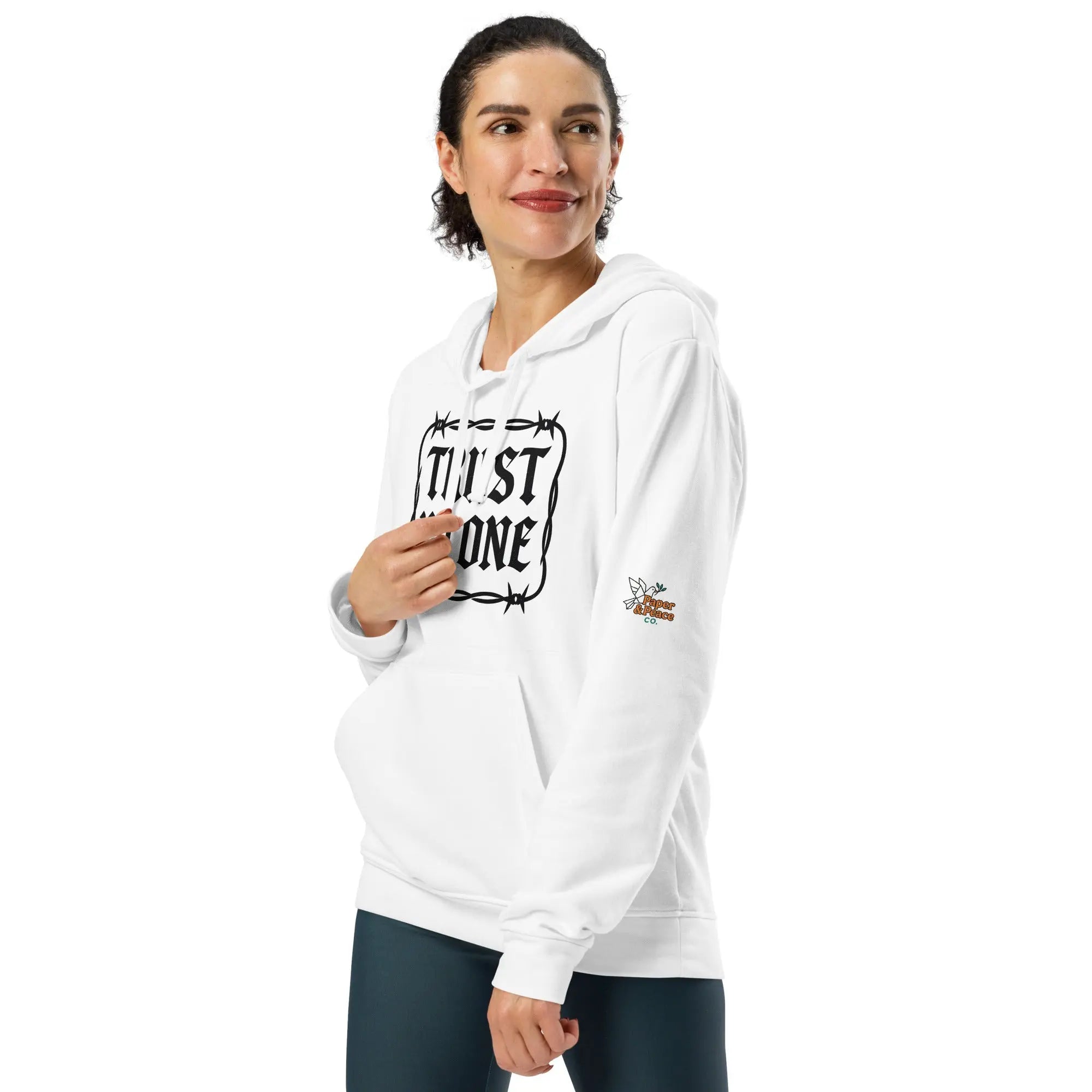 adidas fleece hoodie(NO TRUST ) Edition