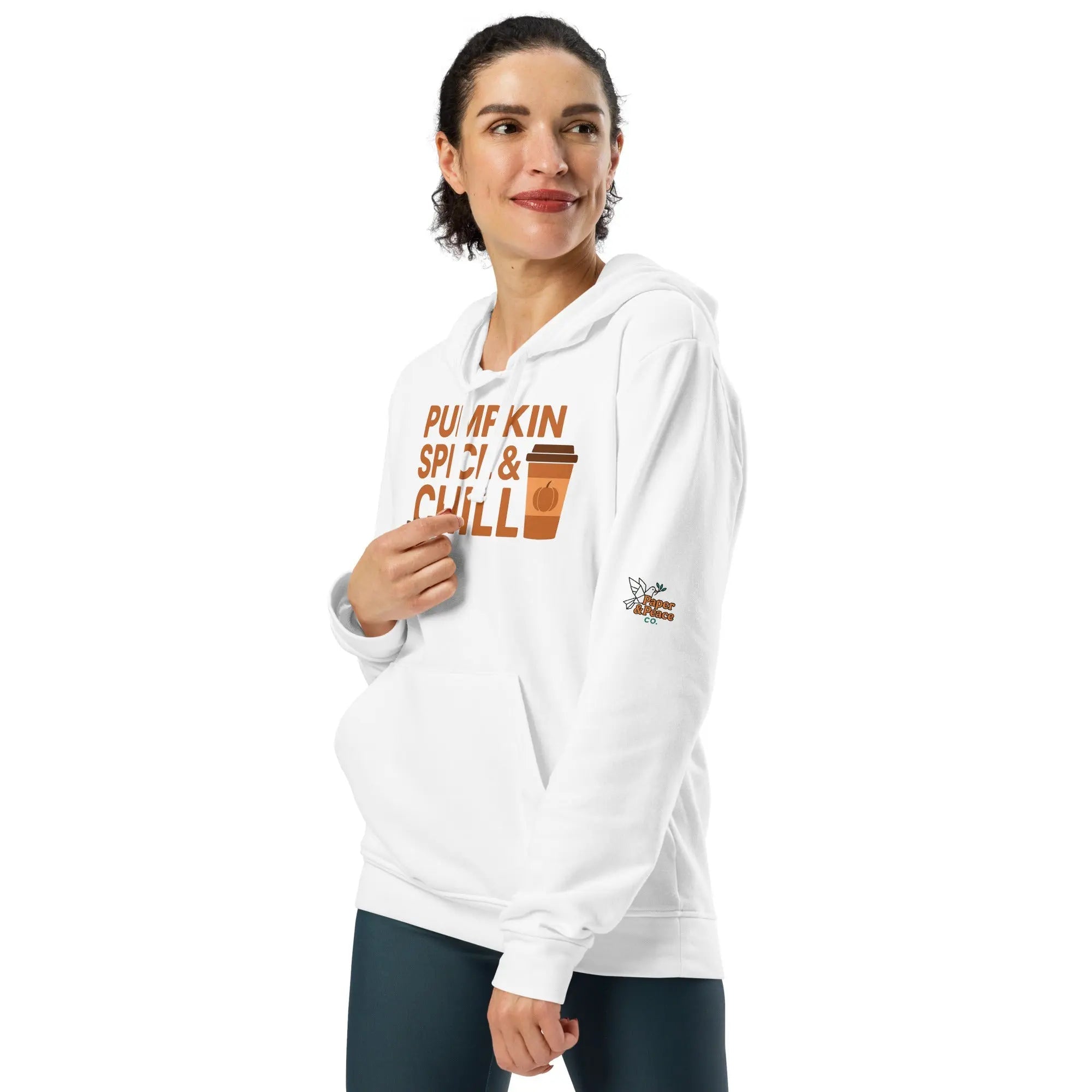 adidas fleece hoodie (orange)