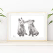 Adorable Baby Foxes - animal art print