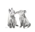 Adorable Baby Foxes - animal art print
