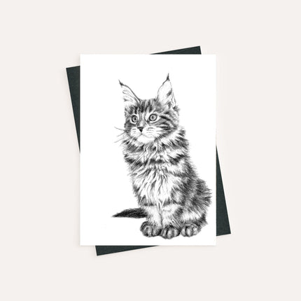 Adorable Cat - greeting card