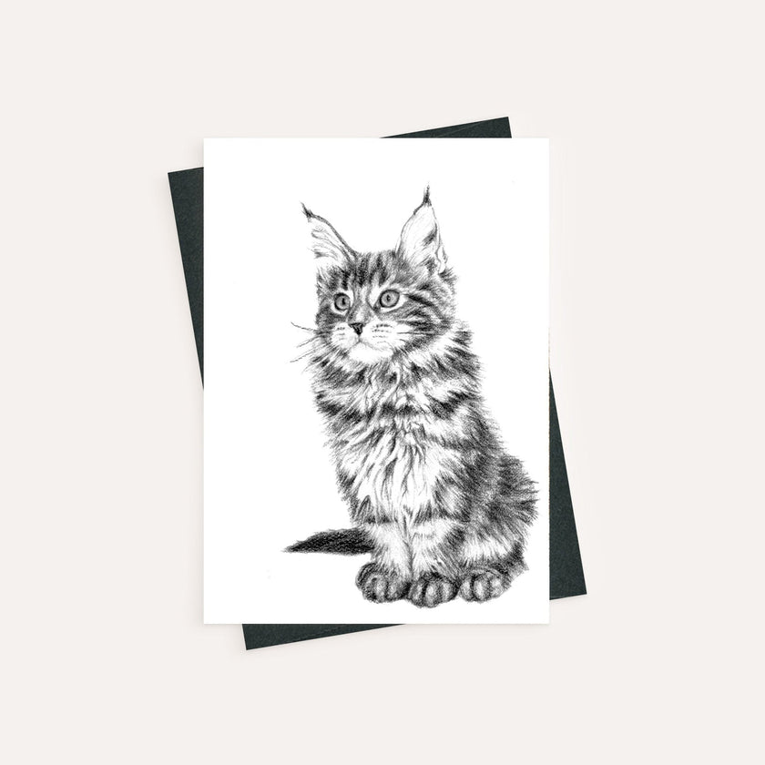 Adorable Cat - greeting card