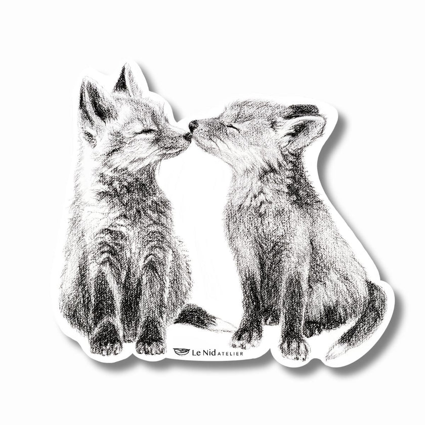 Adorable Foxes Magnet
