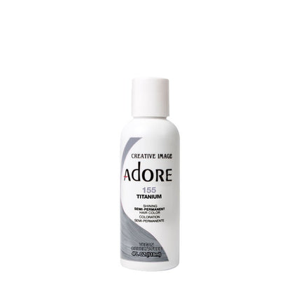 ADORE SEMI-PERMANENT HAIR COLOR - 155 TITANIUM 4OZ