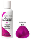 ADORE SEMI-PERMANENT HAIR COLOR - 82 PINK ROSE 4OZ