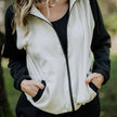 Adult Unisex Bamboo Fleece Bomber Jacket | Burnt Brick