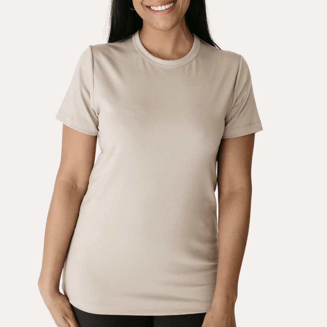 Adult Unisex Bamboo T-shirt | Beach Stone
