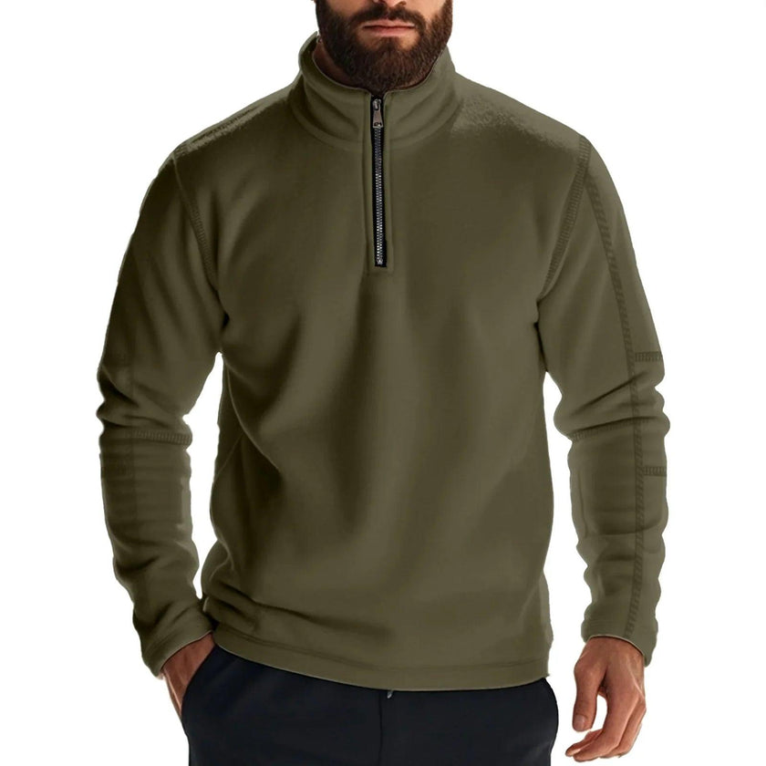 Solid Color Hoodies – Loose Fleece Pullover for Men in Winter