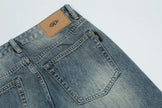Men's Loose Wide-Leg Contrast Color Jeans – Fashion Baggy Denim Trousers